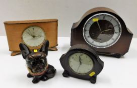 A novelty dog clock with revolving eyes for time a