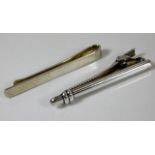 Two silver tie clips 21.1g