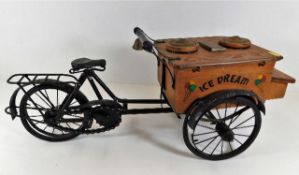 A model of ice cream vendor cycle 25in long x 10in