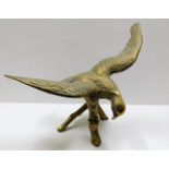 A large brass eagle, wingspan 25.5in