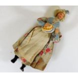 A vintage Cornish doll with pasty