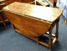 An 18th/19thC. oak dining table with drawer in one