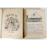 Book: Two volumes of Punch 1848 & 1861 a/f