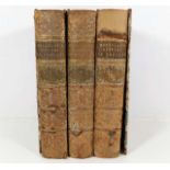Book: Three leather & wood bound volumes I, II, II