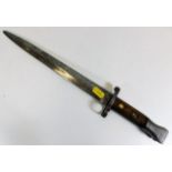 A Lee Metford bayonet 16in long c.1888