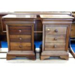 A pair of Willis & Gambier bedside solid wood draw