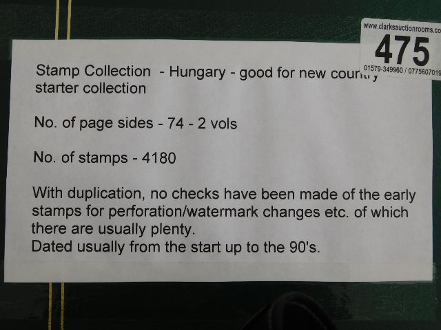 A stamp album relating to Hungary approx. 4180 sta