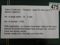 A stamp album relating to Hungary approx. 4180 sta