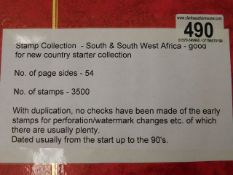 A stamp album relating to South & West Africa appr
