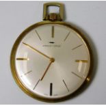 A slim design gold plated gents Jaquet-Droz pocket