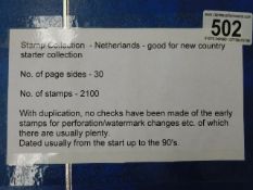 A stamp album relating to Netherlands approx. 2100