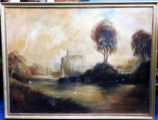 An impressionist oil on canvas depicting Windsor C