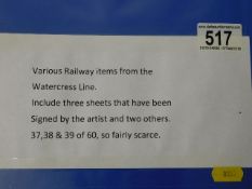 An album of Watercress Line Railway stamps, some s