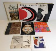 A selection of art books including Terry Frost, Ar