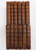 Twelve antique Joseph Conrad novels with leather c