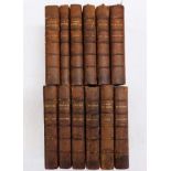 Twelve antique Joseph Conrad novels with leather c