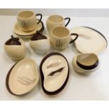 Fourteen pieces of retro Carlton Ware tea wares