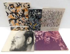 Five books relating to artist Jackson Pollock