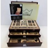 A cased SBS Solingen two tone 87 piece cutlery ser