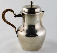 A French 0.950 silver hot chocolate pot approx. 18