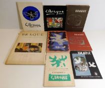 Eight art books relating to Georges Braque