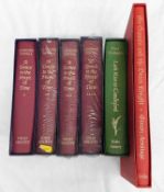 Six Folio Society books including four by Anthony