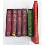 Six Folio Society books including four by Anthony