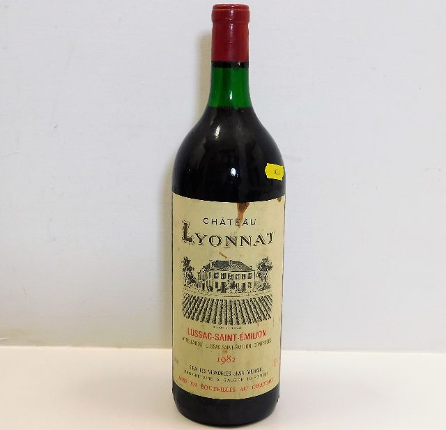 A 1.5l magnum of 1982 Château Lyonnat Lussac Saint