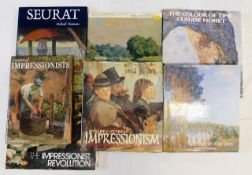 Seven books on impressionism including Monet