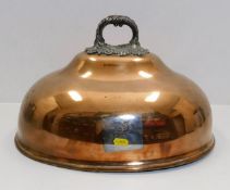 A large 19thC. copper cloche 23in wide