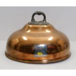 A large 19thC. copper cloche 23in wide