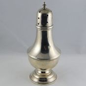 A silver sugar sifter with loaded base approx. 201