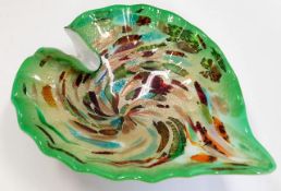 A Murano style art glass dish