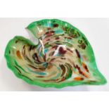 A Murano style art glass dish