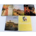 Five art books including Corot & Pissaro