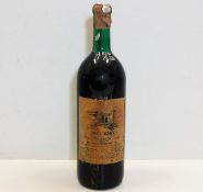 A 1.5l magnum of 1975 Frei Joao red wine, high sho