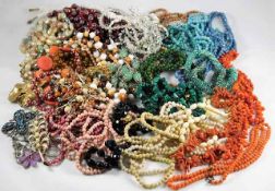 A quantity of costume jewellery including a c.1900