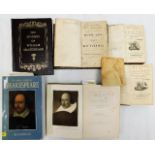 Six books, four relating to Shakespeare including