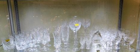 A quantity of Royal Brierley cut glass crystal