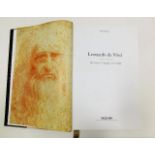 A large coffee table book Leonardo Da Vinci 1452-1