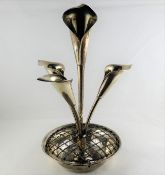 A silver epergne & bowl 9.25in high maker William