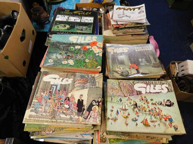 A large quantity of Giles books including 1950's
