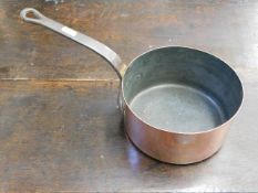 A 19thC. copper pan