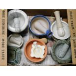 A box of mortar & pestles