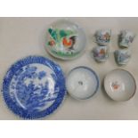 A quantity of mixed Chinese porcelain, some 19thC,