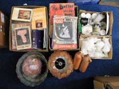 Several boxes of sundry items including commemorative ware & drinking glasses