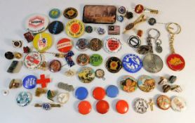 A quantity of mixed badges