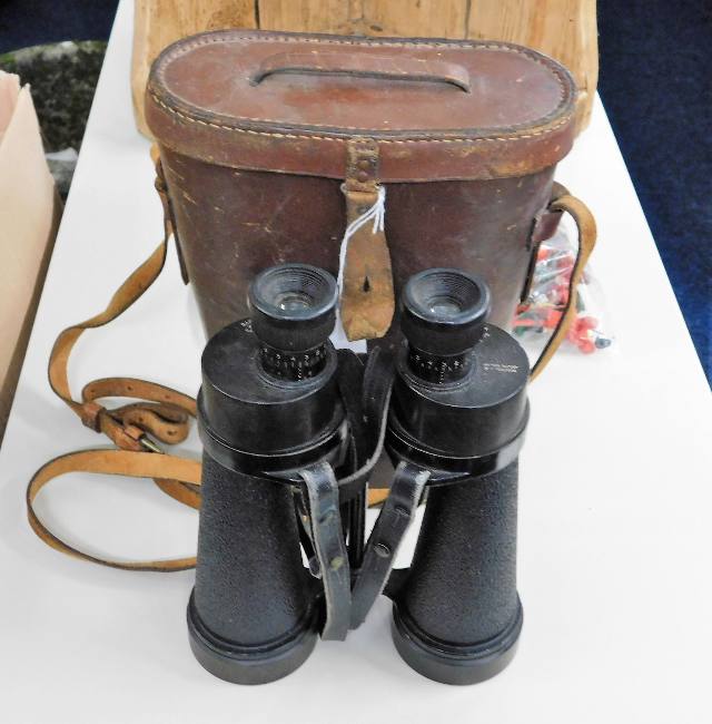 A pair of WW2vBarr & Stroud military binoculars