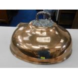 A 19thC. copper cloche 18in at widest