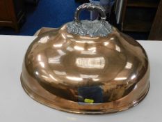 A 19thC. copper cloche 18in at widest